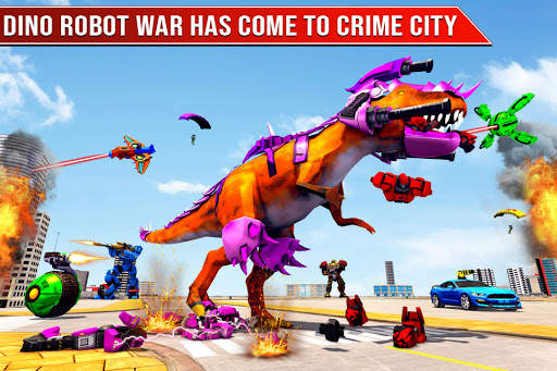 Автомобиль-робот-динозавр: игра-робот-вертолет скриншот 2