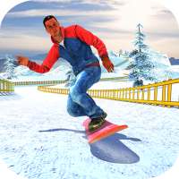 Snowboard Downhill Ski: Skater do menino 3D