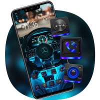 Tema Mobil Tech Sense Steering Wheel Galaxy M20