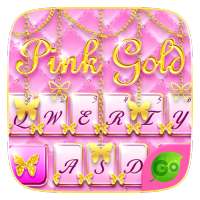 Pink Gold GO Keyboard Theme on 9Apps