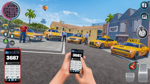 US Taxi Driving Simulator 2023: Open World Taxi Game 3D