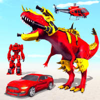 Автомобиль-робот-динозавр: игра-робот-вертолет