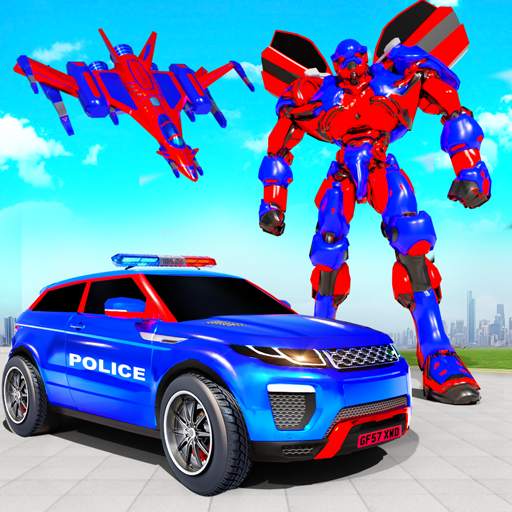 US Police Car Real Robot Transform: Robot Car Game