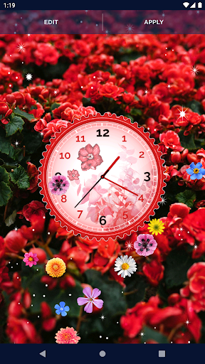 Flower Blossoms Spring Clock скриншот 7