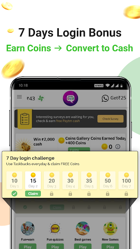 Earn Wallet cash, Free mobile Recharge & coins screenshot 3