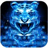 Blue Flame Tiger Keyboard on 9Apps