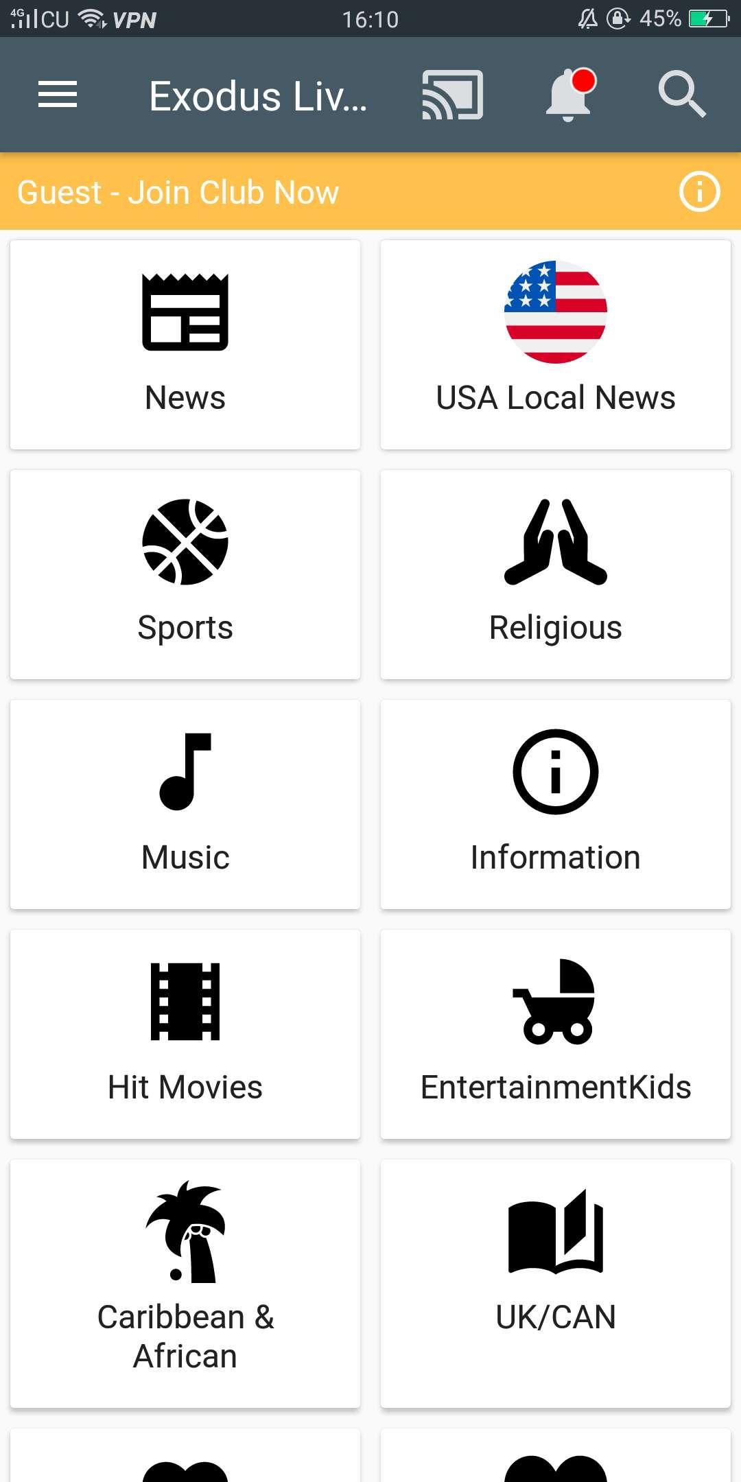 Exodus live tv mod apk sale