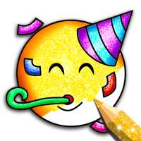 Glitter Emoji para colorear y dibujar