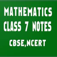 Mathematics class 7 notes on 9Apps