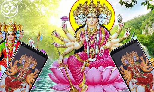 Subhavastu - Spiritual God Desktop Mobile Wallpapers - Category: Gayathri -  Image: Gayathri Mobile Wallpapers_189