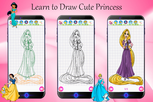 Pretty Princess Coloring Pages - Sketch Repo