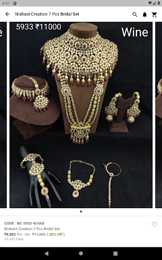 Nishant bridal set discount