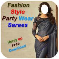 Fashion Style Party Wear Sarees Photo Montage on 9Apps