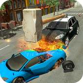 US Police Chase Hammer Car Crash Simulator Game