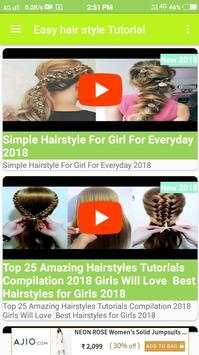 Girls hair style video 2018 screenshot 3