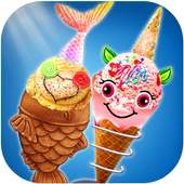 Unicorn Ice Cream Chef: Mermaid Cream Cone Game