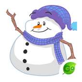 GO Keyboard Sticker Cute Snowman on 9Apps
