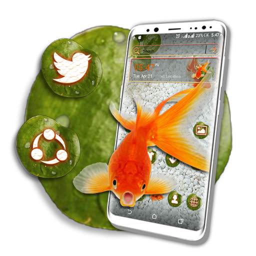 Koi Fish Water Launcher Theme