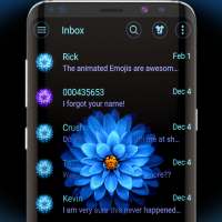 Blue Blossoms SMS Theme on 9Apps