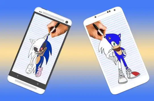 Como DESENHAR o SHADOW do SONIC passo a passo - Como DIBUJAR a SHADOW de  SONIC paso a paso 