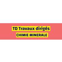 TD chimie minérale on 9Apps