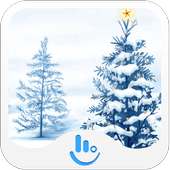 White Christmas Tree Keyboard on 9Apps