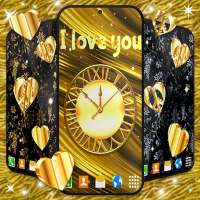 Gold Hearts 4K Wallpaper on 9Apps
