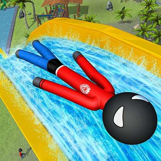 Uphill Water Slide Park Game