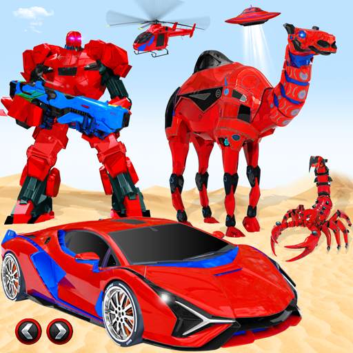 Police Camel Robot Car Game