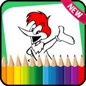 woody coloring book woodpecker go on 9Apps