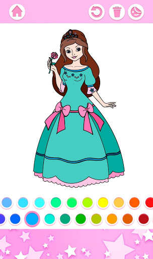 Princess Coloring Book स्क्रीनशॉट 3