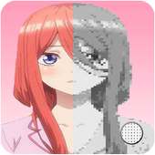 Girly Anime Manga Pixel Art Coloring By Number