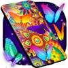 Neon Butterflies Wallpaper ? Free Live Wallpapers