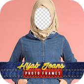 Hijab Jeans Photo Frames on 9Apps