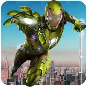 Grand Iron Superhero Flying Robot City Rescue 2018