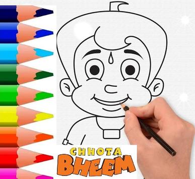 AD TOOLS CHHOTA BHEEM Modern Wall Design Stencils for Wall Painting for  Home Wall Decoration (390)