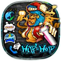 Hip-hop Cool Graffiti Monkey Theme