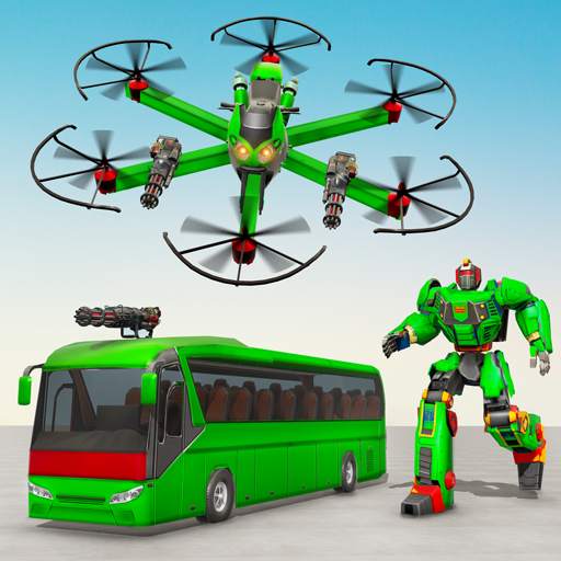 Bus Robot Car Game: Drone Robot Transforming Game