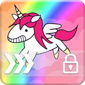 Unicorn rainbow Screen Lock
