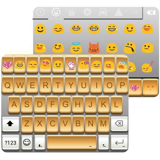 Arabic Gold Emoji Keyboard