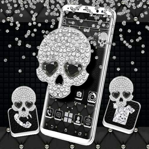 Skull Diamond Launcher Theme