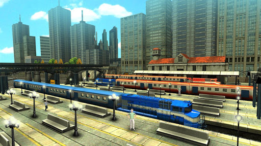 기차 레이싱 게임 3D 2인 플레이어 screenshot 11