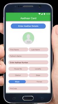 Fake Aadhar Card Maker Prank screenshot 1