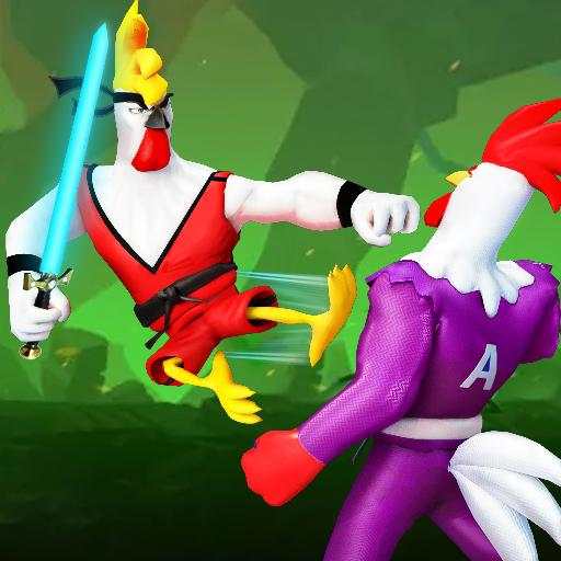 Rooster Farm Battle: Kung Fu Chicken Fighting Game