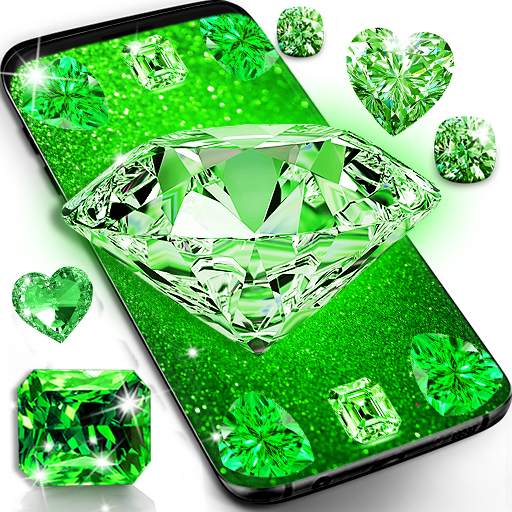 Green diamond shiny wallpapers