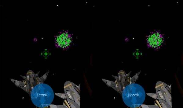 VR Space Shoot - for phones without a gyroscope screenshot 2