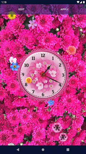 Flower Blossoms Spring Clock скриншот 5