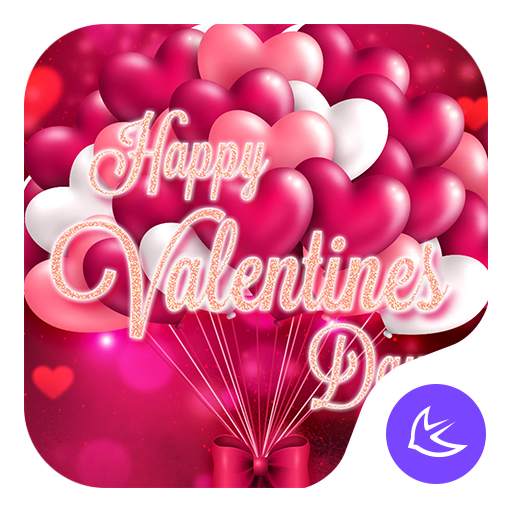 Red Rose Valentines Day Theme—APUS Launcher