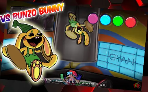 Friday Night Funkin' VS Bunzo Bunny FULL WEEK + Mommy Long Legs (FNF Mod)  (Poppy Playtime Chapter 2) 