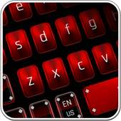 أسود أحمر معدني لوحة المفاتيح on 9Apps